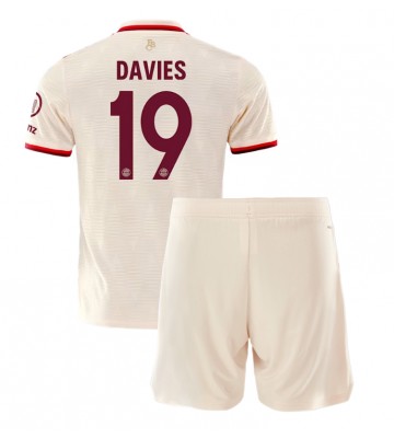 Bayern Munich Alphonso Davies #19 Tredje Kläder Barn 2024-25 Kortärmad (+ Korta byxor)